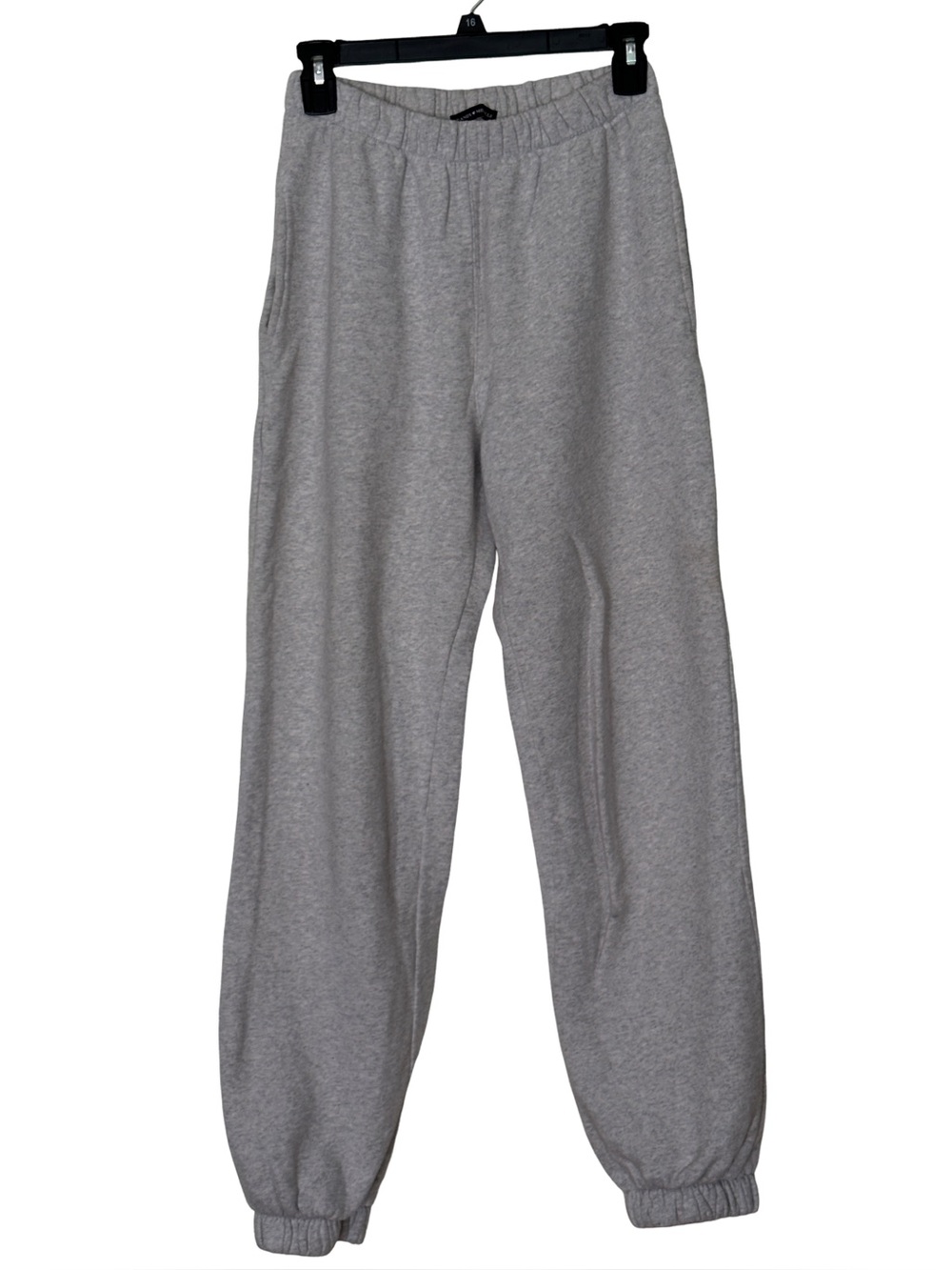 Brandy Melville Heather Grey Elastic Cuff Sweatpants One Size